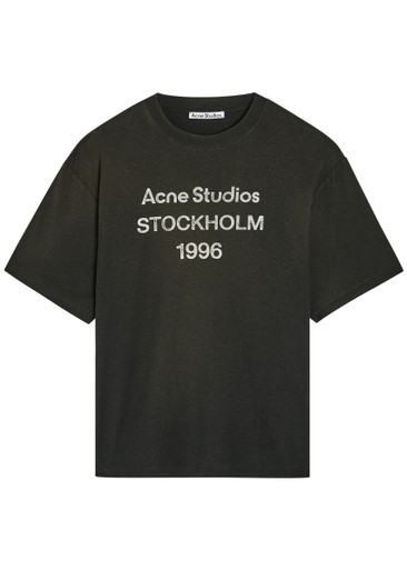 ACNE STUDIOS Exford printed cotton-blend T-shirt | Harvey Nichols