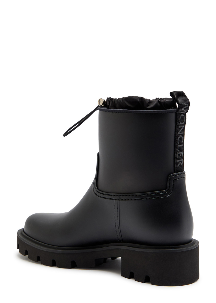 Moncler Kickstream Rubber Wellington Ankle Boots – Black – 40 (IT40 / UK7)