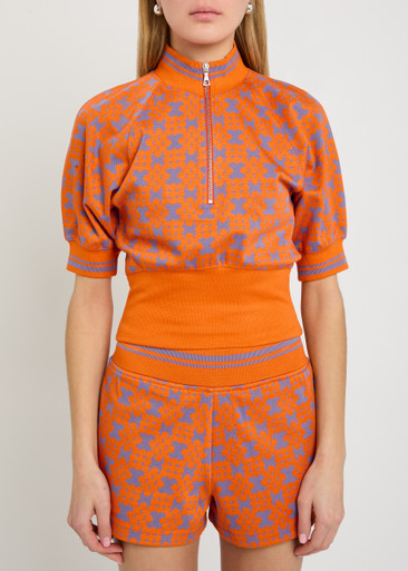 DRIES VAN NOTEN Hessium patterned knit top | Harvey Nichols