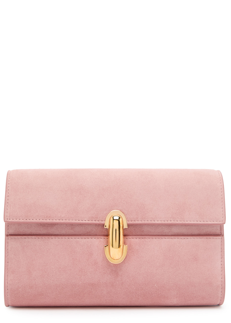 Savette Symmetry Mini Suede Cross-body bag - Pink - One Size