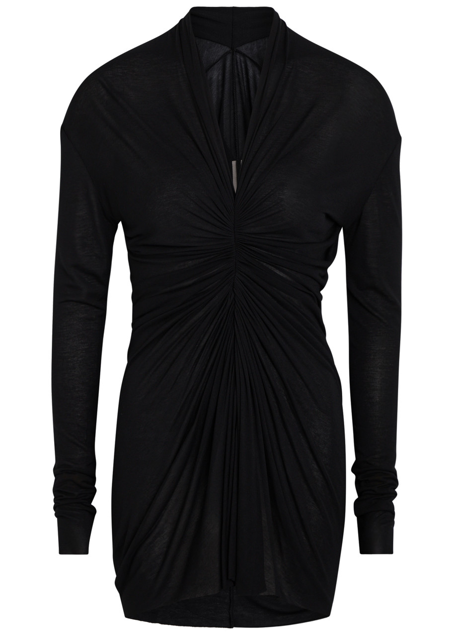 Rick Owens Radiance Ruched Jersey top - Black - 44 (UK12 / M)