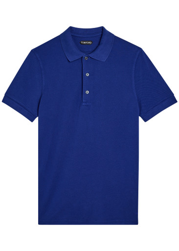 専用 TOM FORD トムフォード / GARMENT DYED POLO 65348_BLUE_1__64461.1768926673