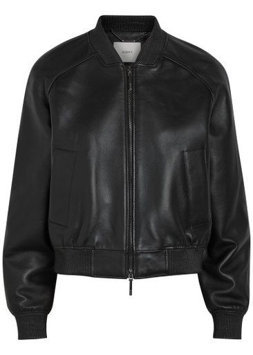 JOSEPH Quinn leather bomber jacket | Harvey Nichols