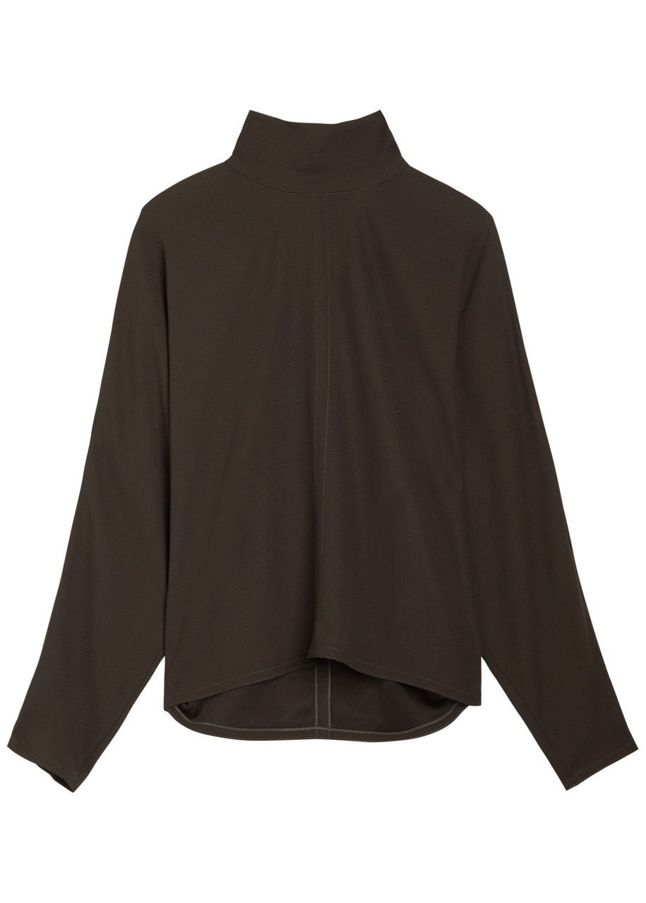 Joseph Buick Crepe Blouse - Brown - 34 (UK6 / XS)