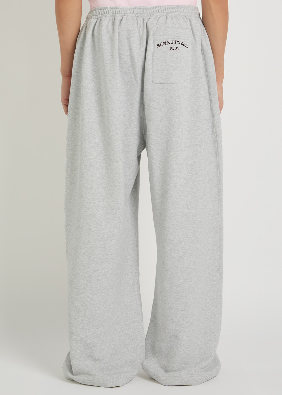  Acne Studios Logo-embroidered Cotton-blend Sweatpants - Grey - M 