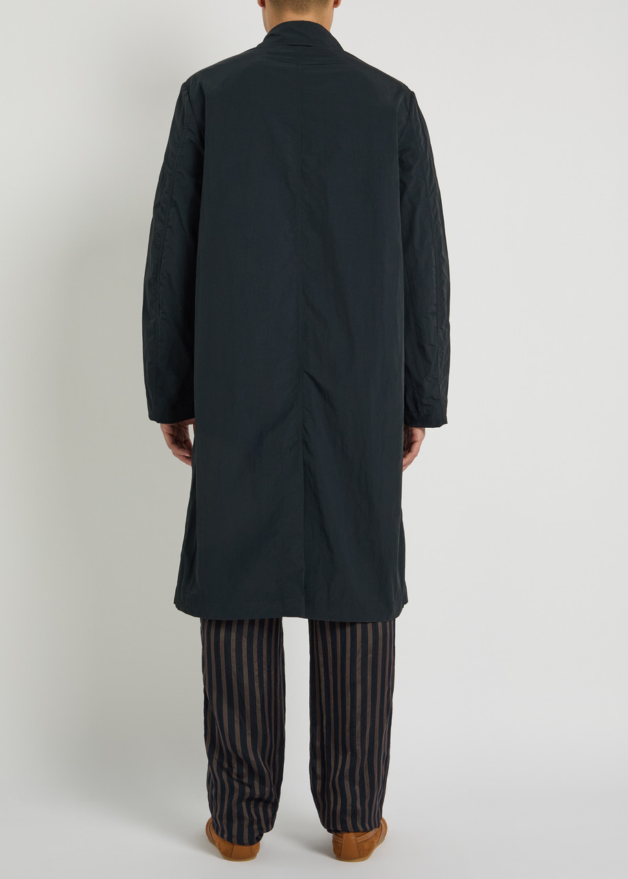  Dries Van Noten Rankles Shell Coat - Navy - Xl 