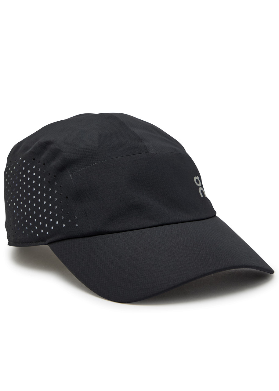 On Lightweight Logo Perforated Shell Cap In Black