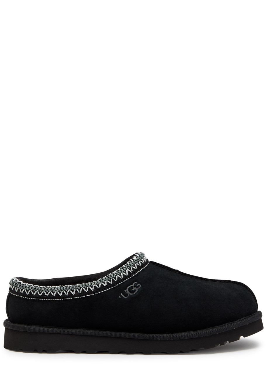 Ugg Tasman Suede Slippers - Black - 12 (IT46 / UK12)
