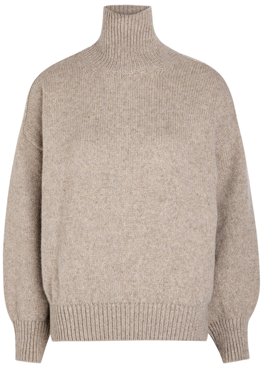 Khaite Willem Ribbed Cashmere Jumper - Beige - M (UK12 / M)