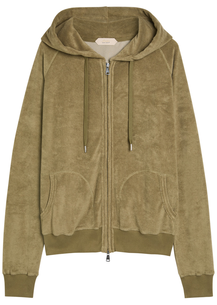 Aurélien Hooded Terry Jumper In Green