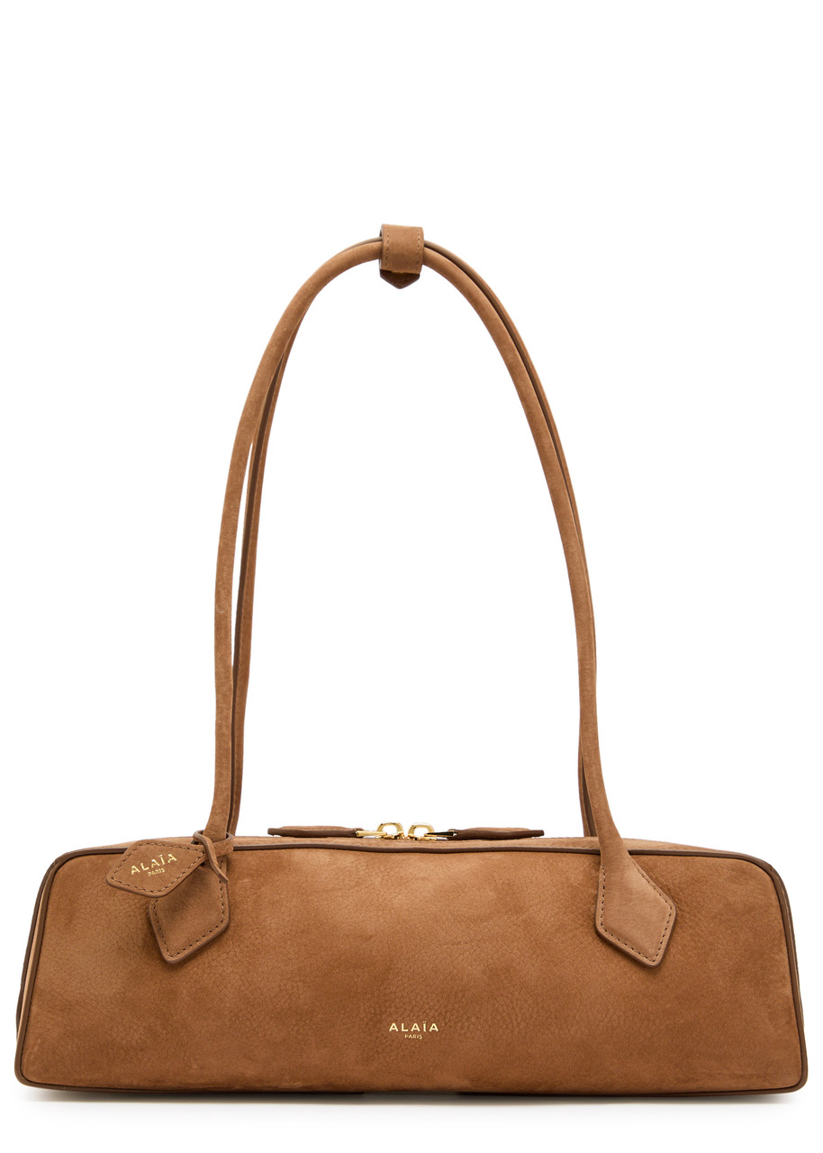 Alaïa Le Teckle Medium Grained Nubuck Shoulder bag - Brown - One Size
