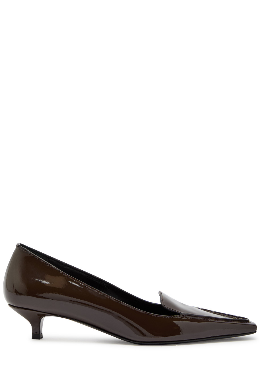 Toteme 25 Patent Leather Pumps - Brown