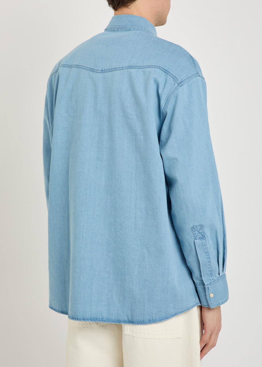  Studio Nicholson Denim Shirt - Blue - Xs 