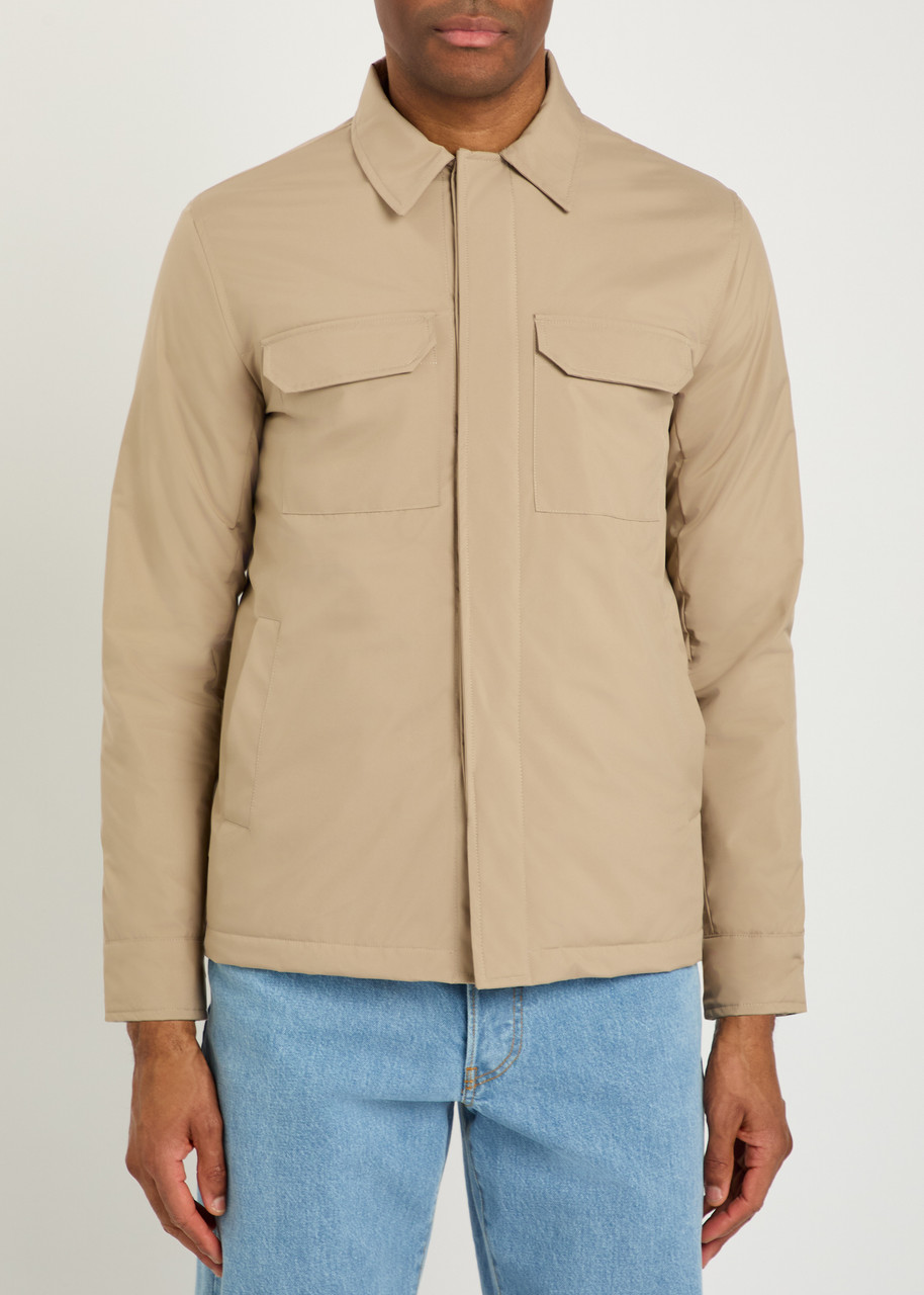  Aurélien Quilted Shell Jacket - Beige - S 