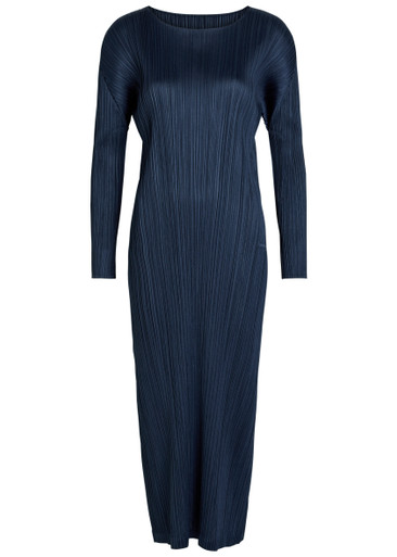 PLEATS PLEASE ISSEY MIYAKE Pleated woven midi dress | Harvey Nichols
