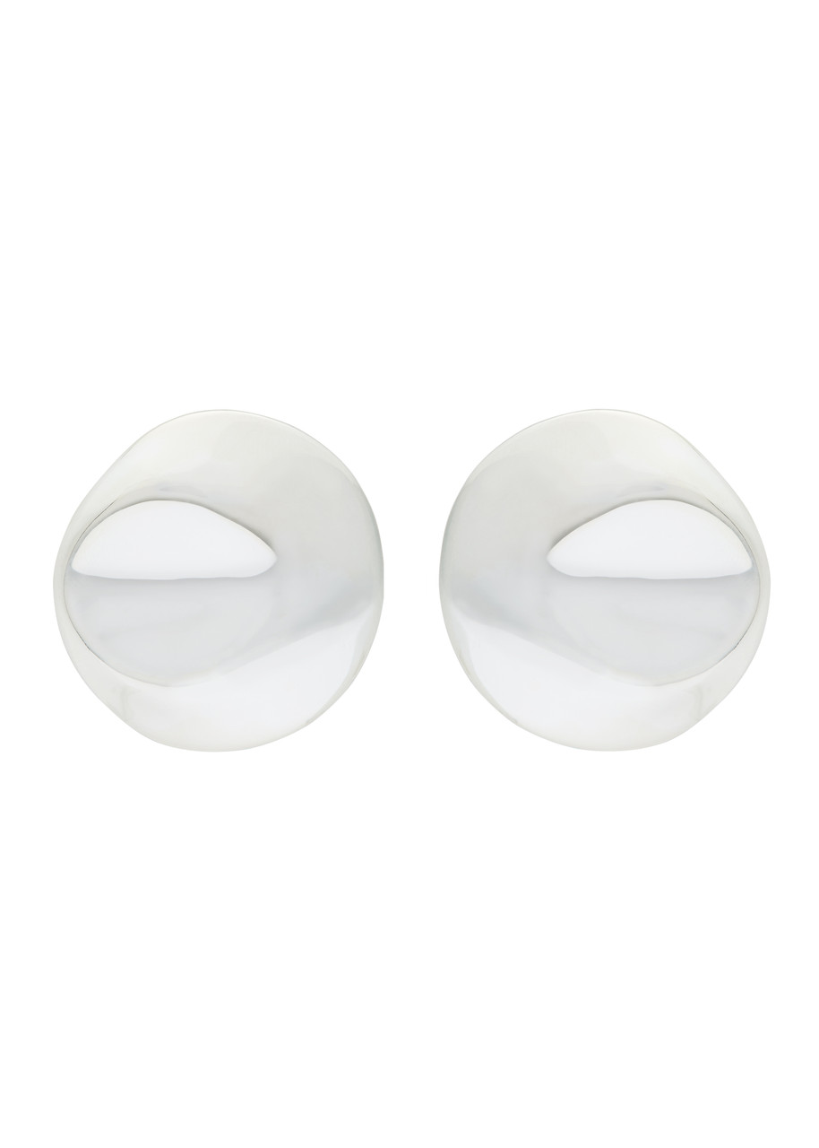Nina Gordon Dented Medallion Sterling Silver Drop Earrings - One Size