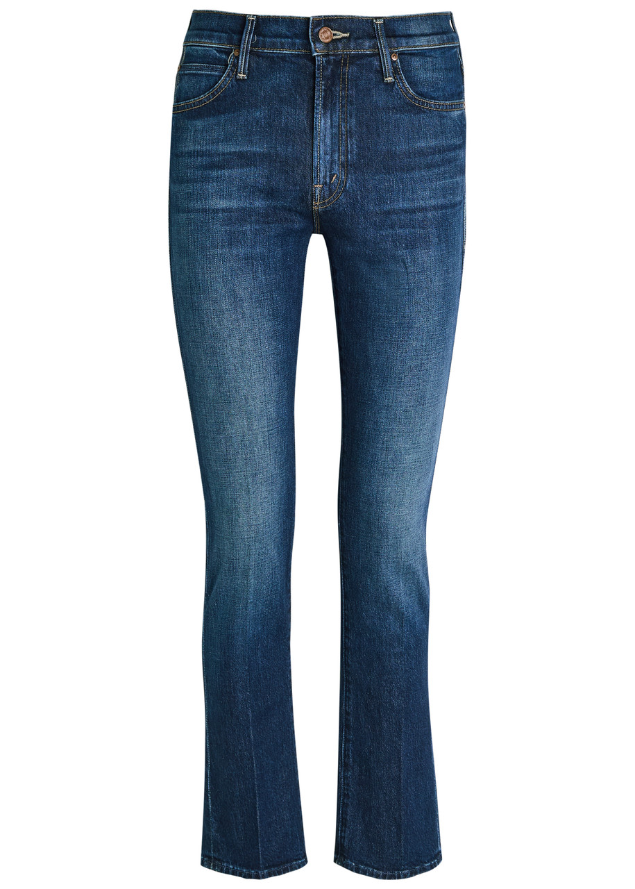 Mother The Rascal Skimp Slim Tapered-leg Stretch-denim Jeans - Indigo - 24 (W24 / UK6 / XS)