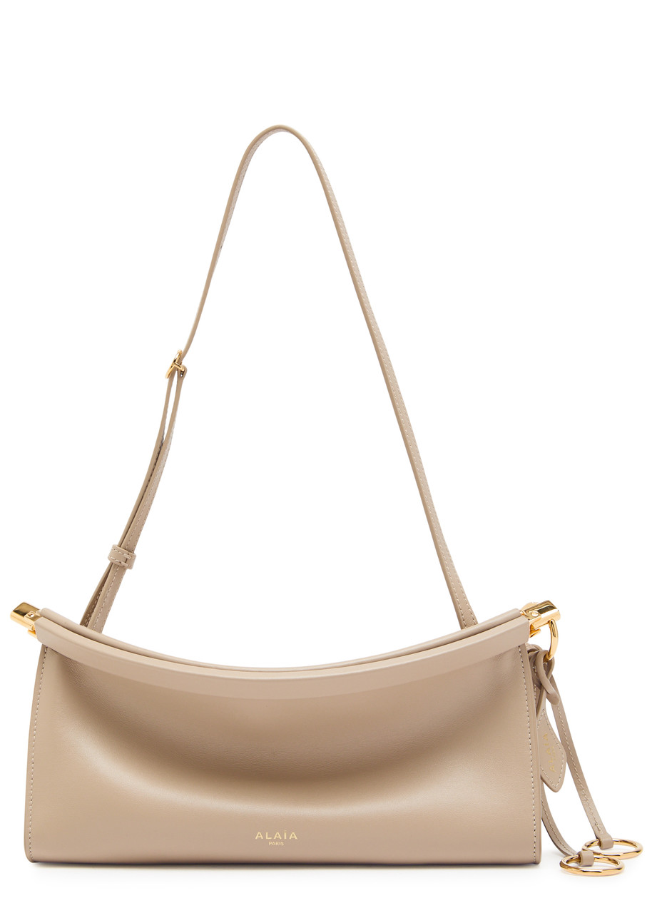 Alaïa East West Leather Shoulder bag - Sand - One Size
