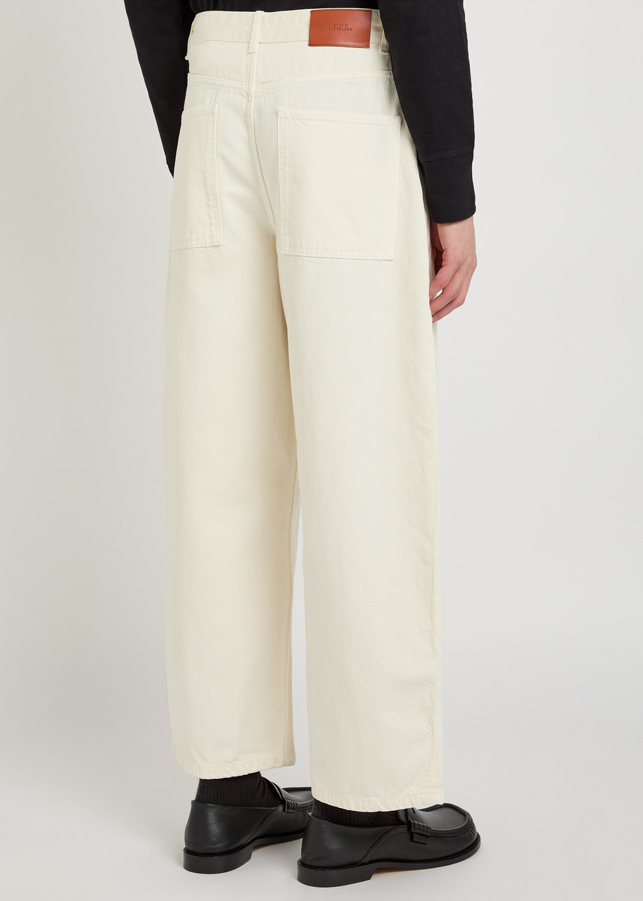  Studio Nicholson Paolo Wide Balloon-leg Jeans - White - L 