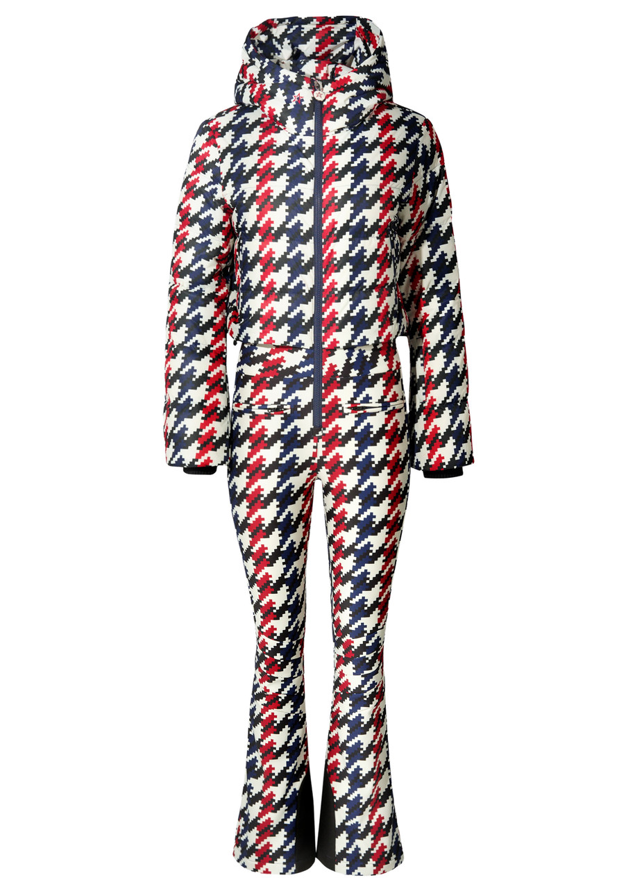 Perfect Moment Polar Houndstooth Flared-leg ski Suit - Multicoloured 1 - XS (UK6)
