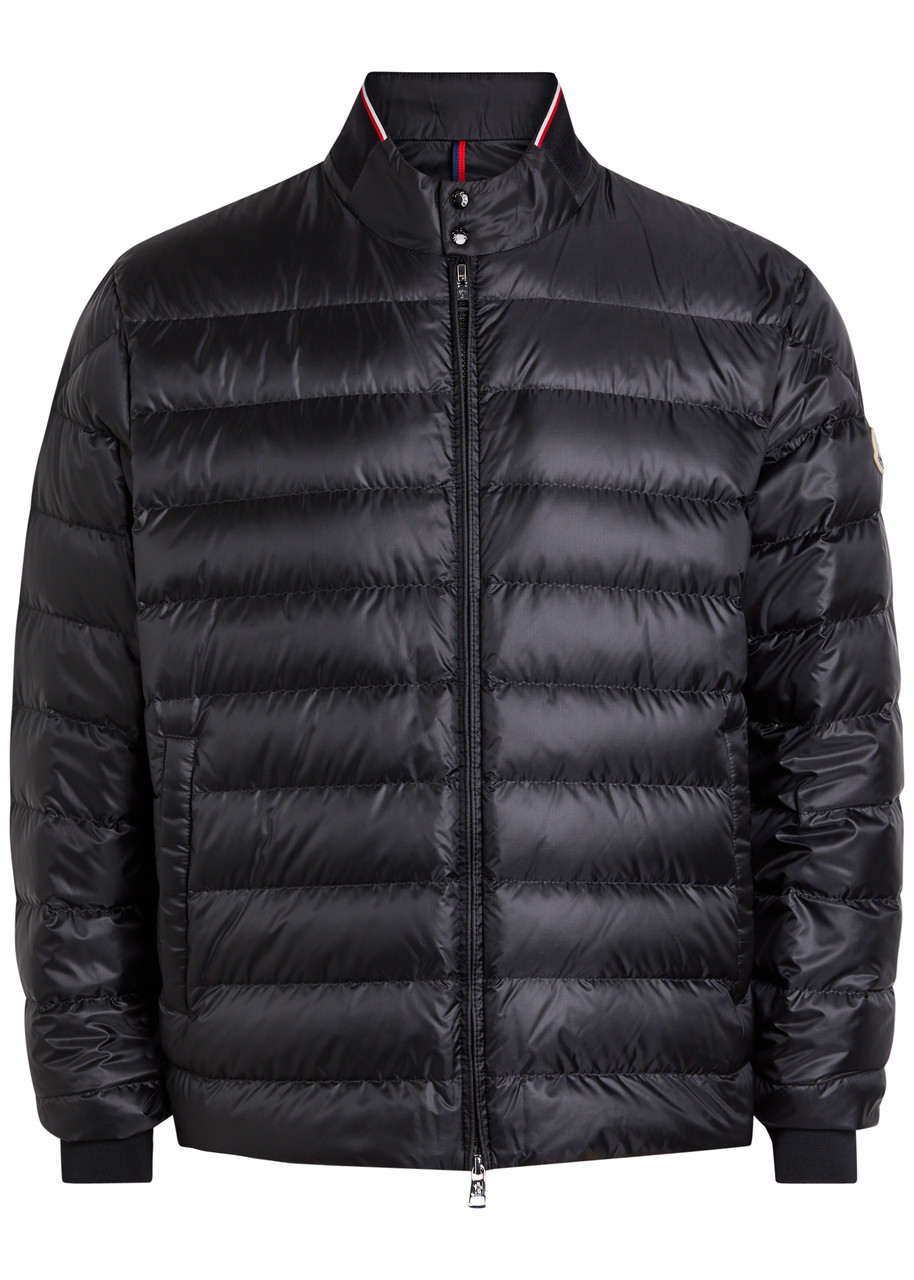 Moncler Rigel Biker Quilted Shell Jacket - Black - 3 (UK40 / L)