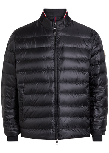 MONCLER Rigel Biker quilted shell jacket | Harvey Nichols