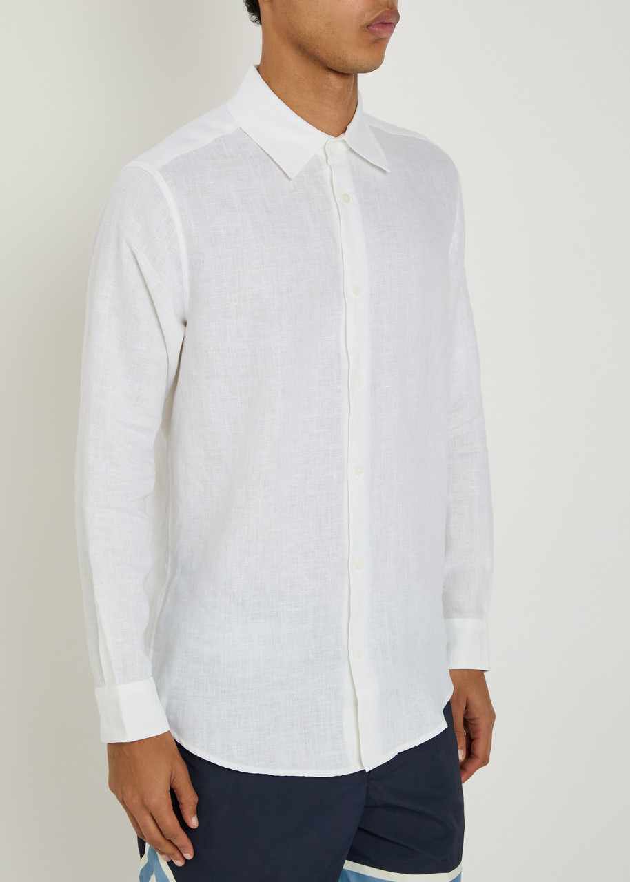  Che Linen Shirt - White - Xl 