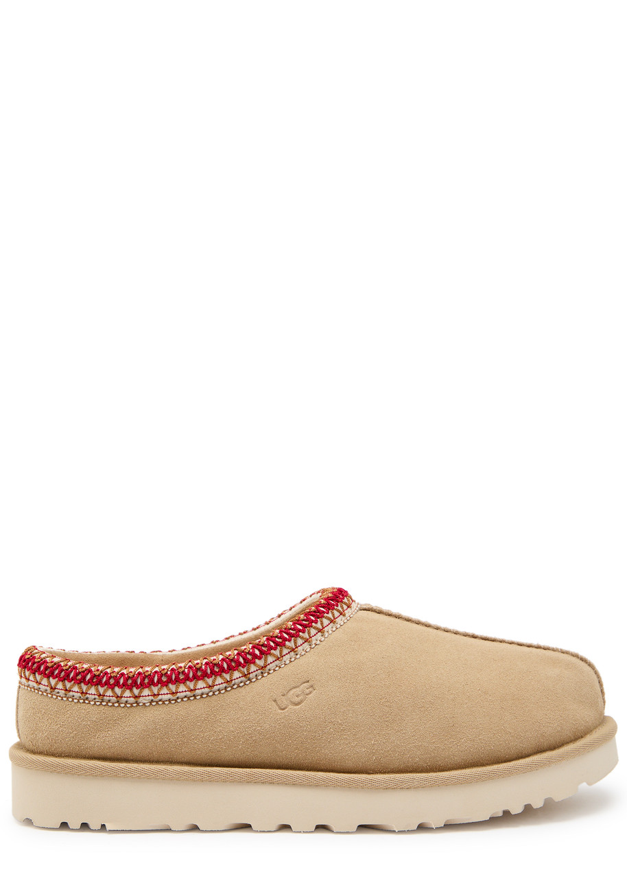 Ugg Tasman Ii Suede Flatform Slippers In Brown