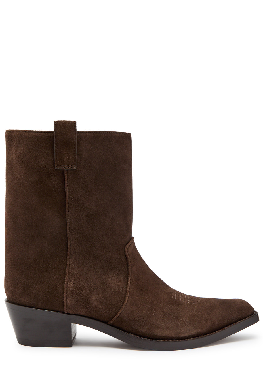 Khaite Clive 35 Suede Ankle Boots - Brown - 38 (IT38 / UK5)