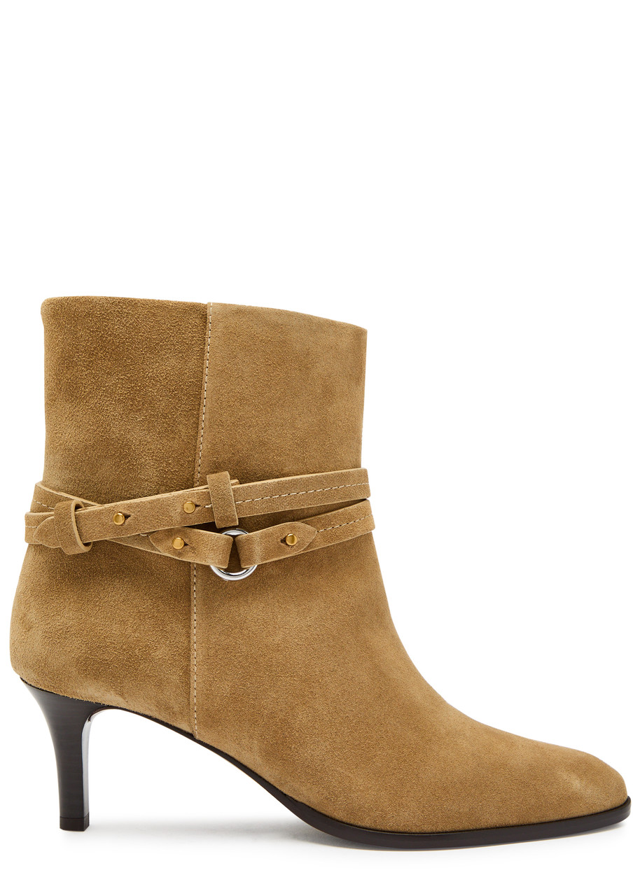 Isabel Marant Meyli Suede Ankle Boots – Taupe – 40 (IT40/ UK7)