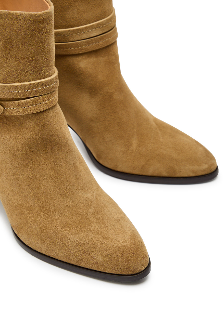 Isabel Marant Meyli Suede Ankle Boots – Taupe – 40 (IT40/ UK7)