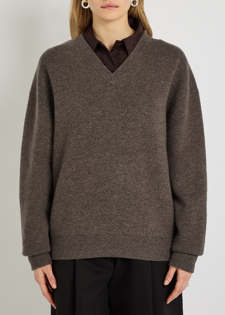  Studio Nicholson Loch Wool And Cashmere-blend Jumper - Light Brown - S (uk8-10 / S) 
