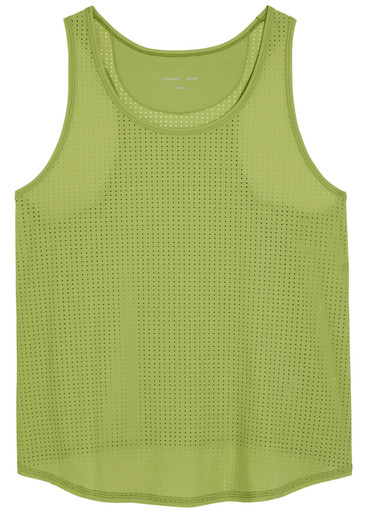 LITERARY SPORT Leni perforated stretch-jersey tank top | Harvey