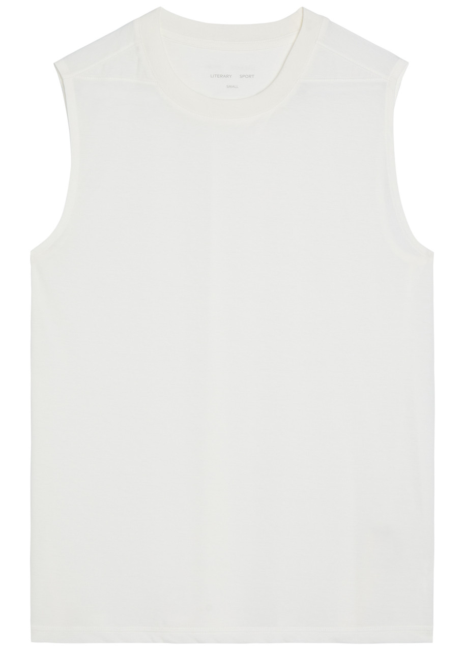 Literary Sport Naomi Cotton Tank top - White - XS (UK6 / XS)