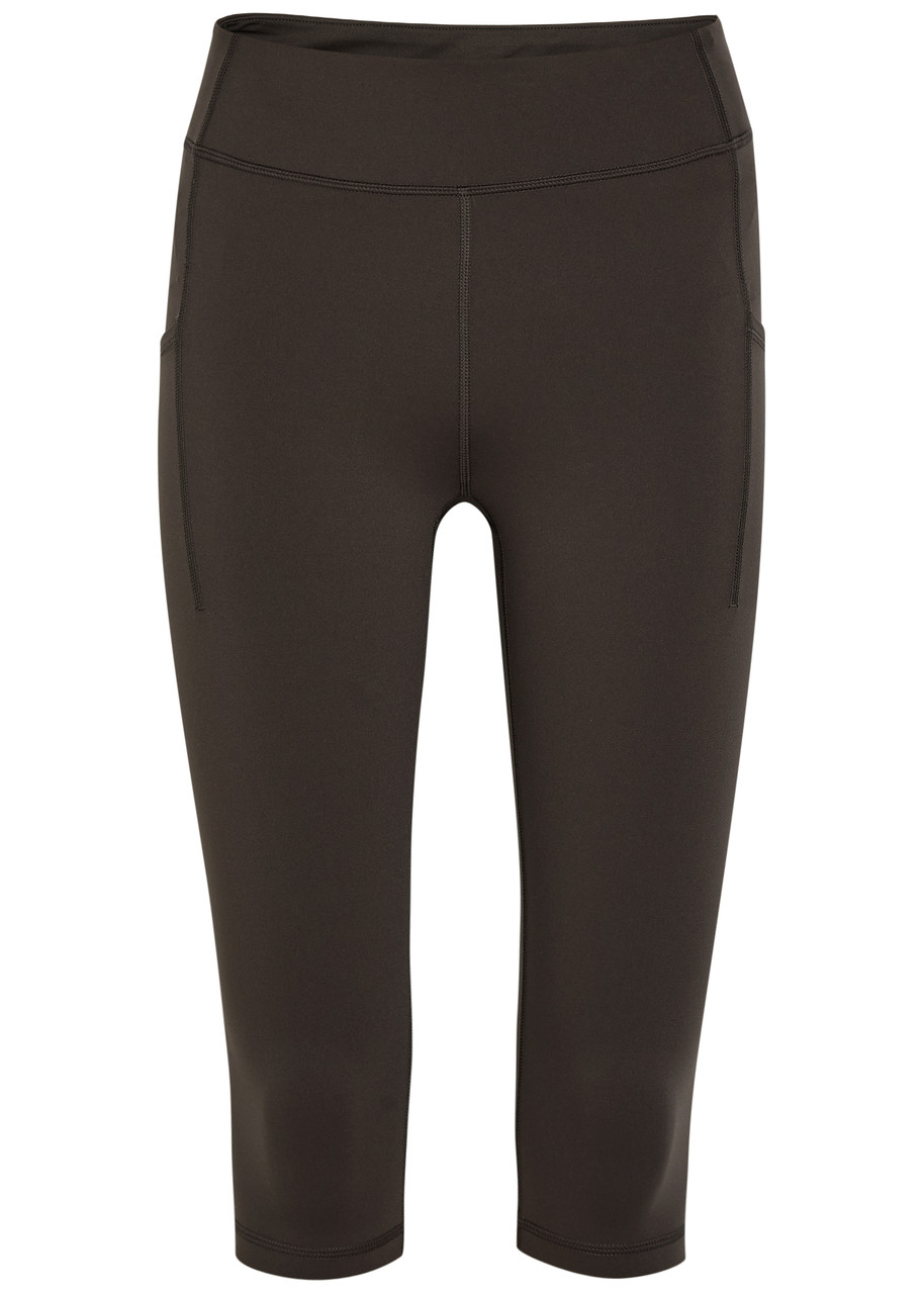 Literary Sport Lena Stretch-jersey Capri Leggings - Brown - XS (UK6 / XS)