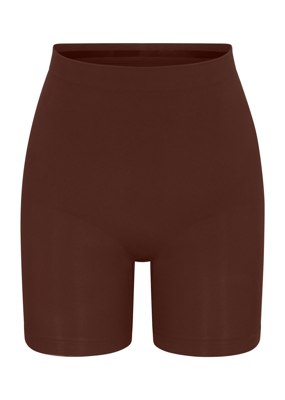 Skims Seamless Sculpt Mid-thigh Shorts - Brown - XS (UK4-6)
