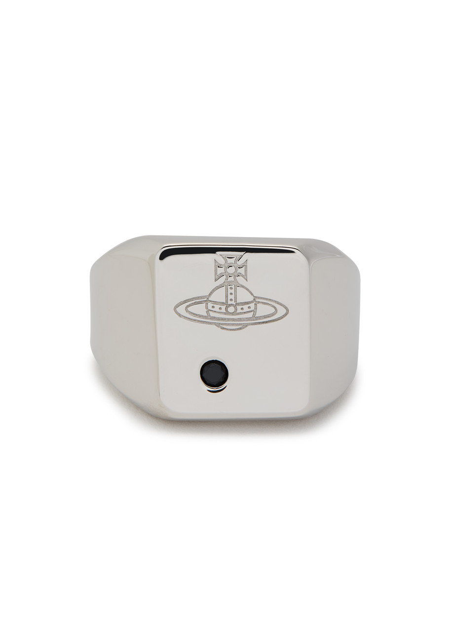 Vivienne Westwood Carlo Orb-engraved Sterling Silver Ring - L