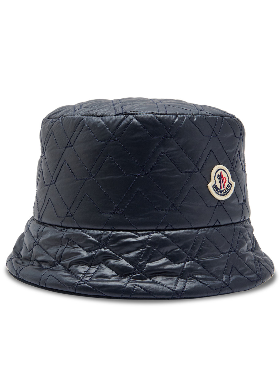 Moncler Reversible Quilted Nylon Bucket hat - Navy - S (UK 10 / S)