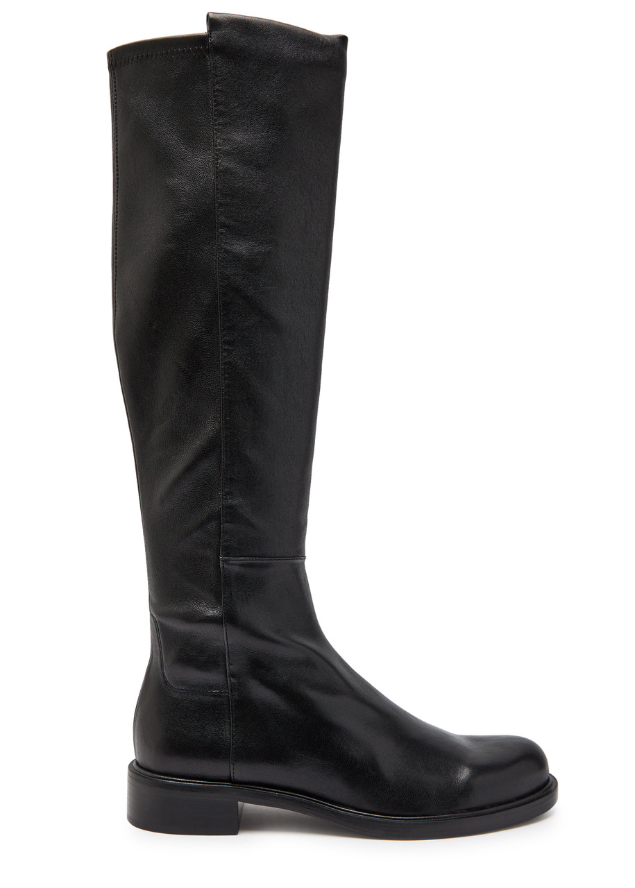 Stuart Weitzman 5050 Gisele Leather Knee-high Boots - Black - 41 (IT41/ UK8)