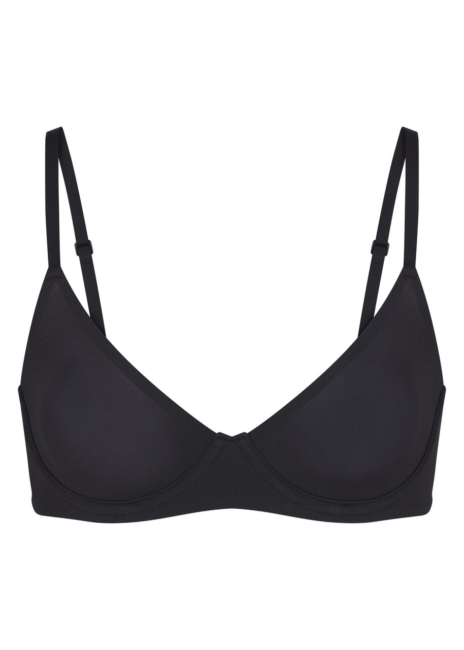 Skims Unlined Stretch-jersey Demi bra - Black - 38B