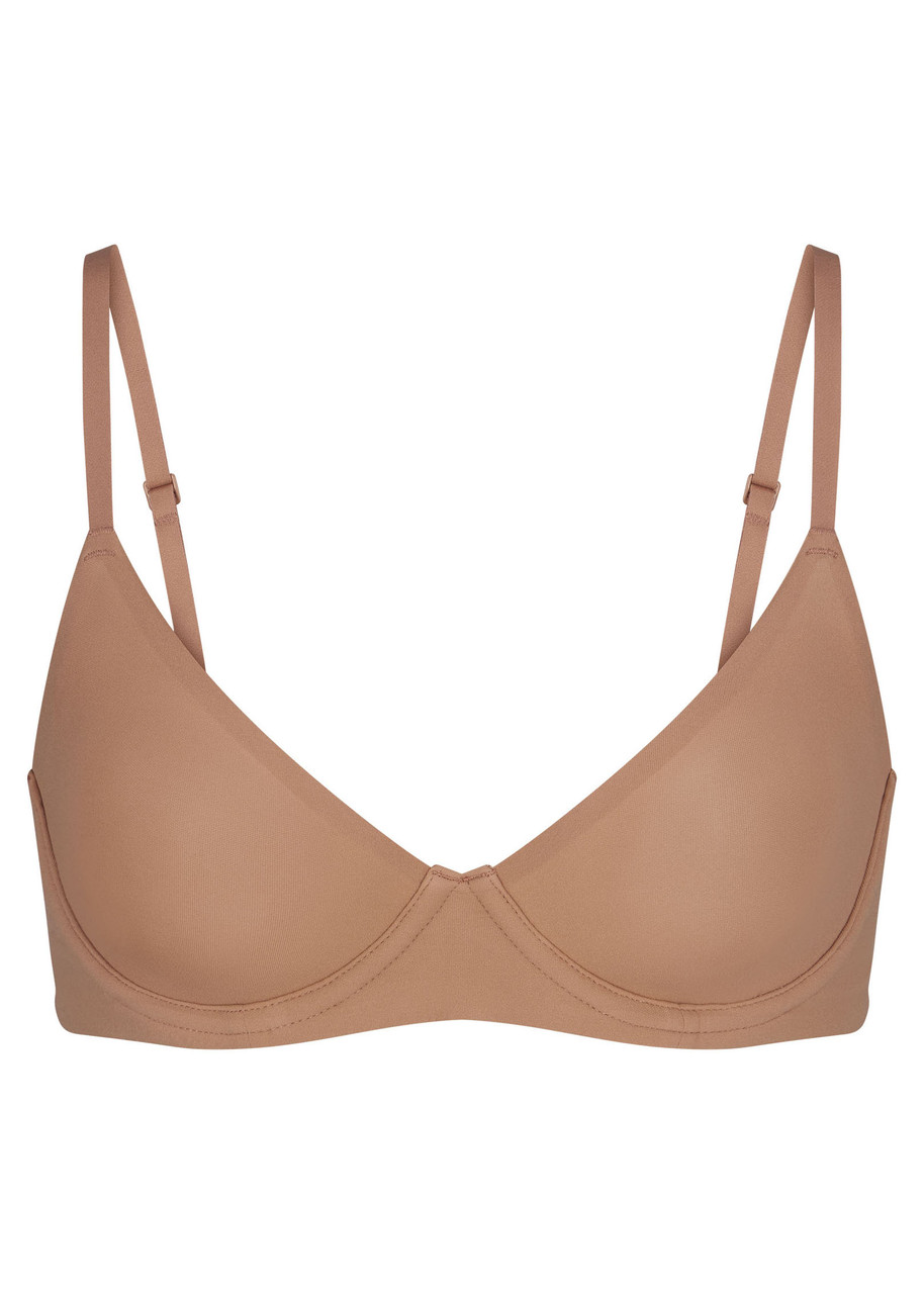 Skims Unlined Stretch-jersey Demi bra - Light Brown - 36B
