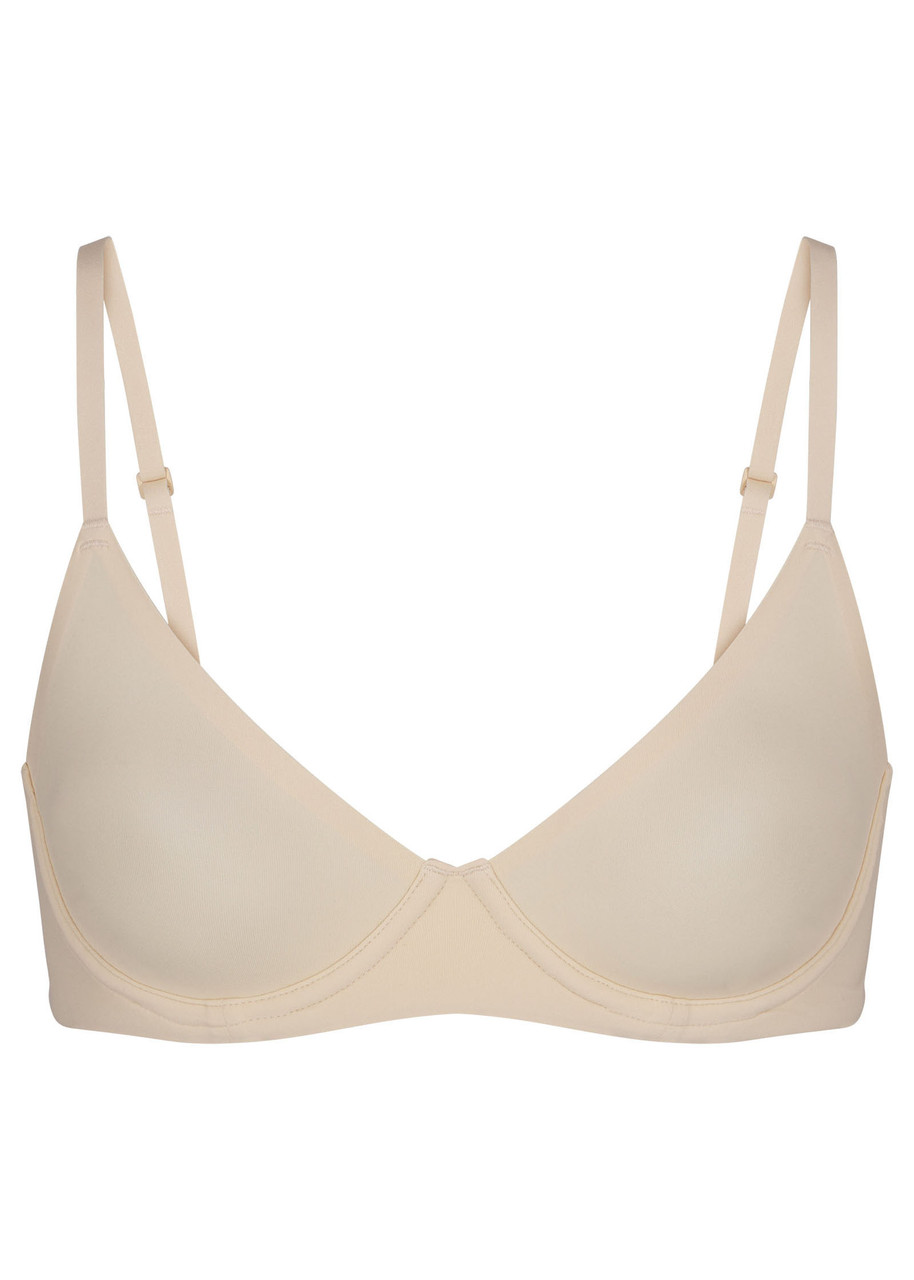 Skims Unlined Stretch-jersey Demi bra - Cream - 32DD