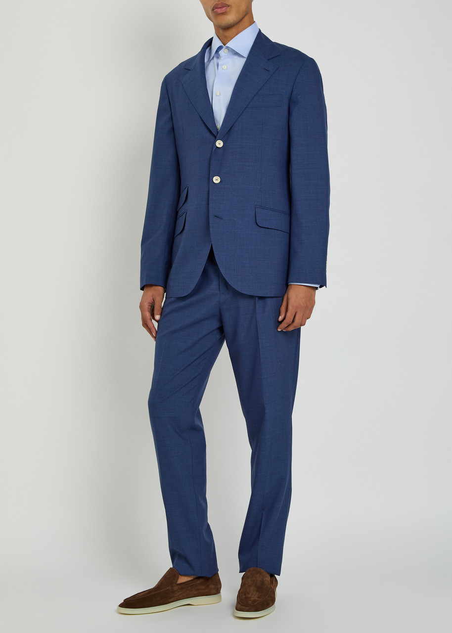  Brunello Cucinelli Wool Suit - Blue - 48 (it48 / M) 
