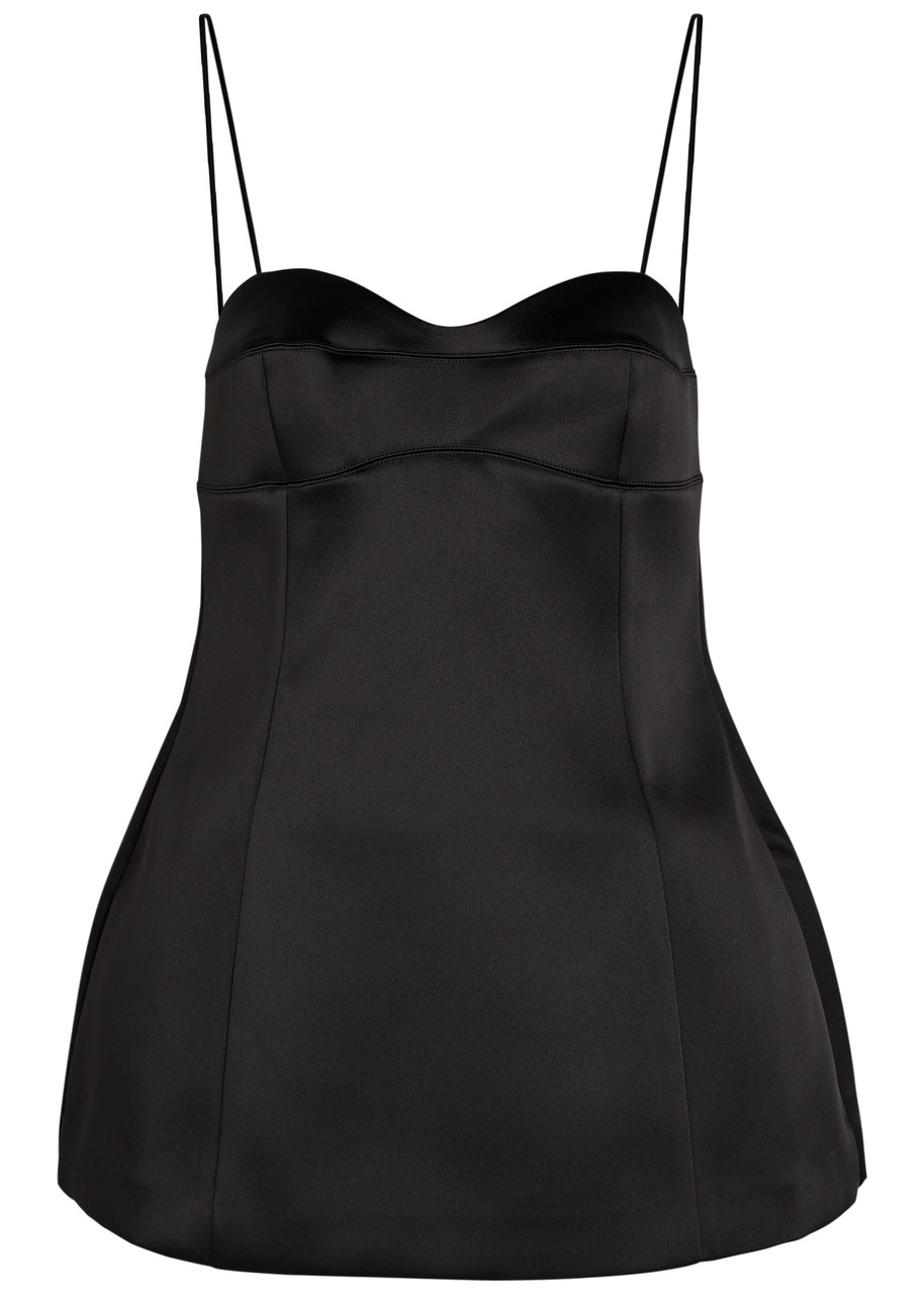 Rohe Satin top - Black - 42 (UK14 / L)