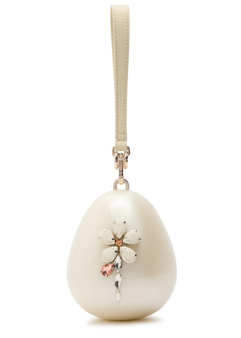 Simone Rocha Pearl Micro Egg Embellished Acrylic Cross-body bag - One Size