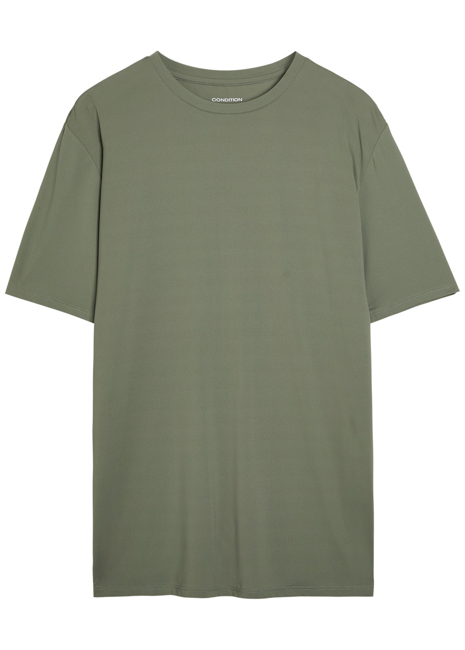 Condition Aero Logo Stretch-jersey T-shirt In Green