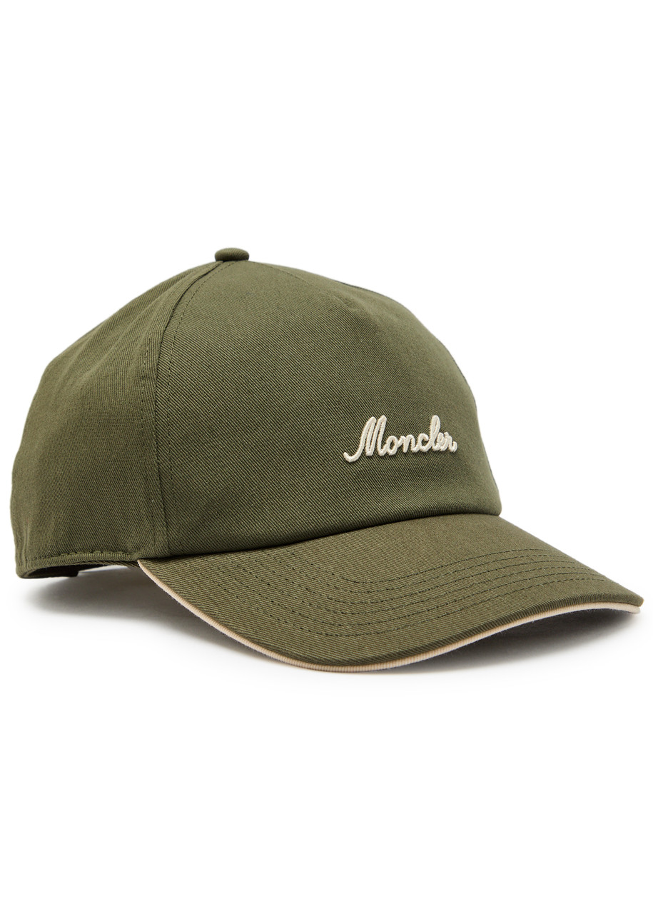 Moncler Logo-embroidered Cotton cap - Khaki - One Size