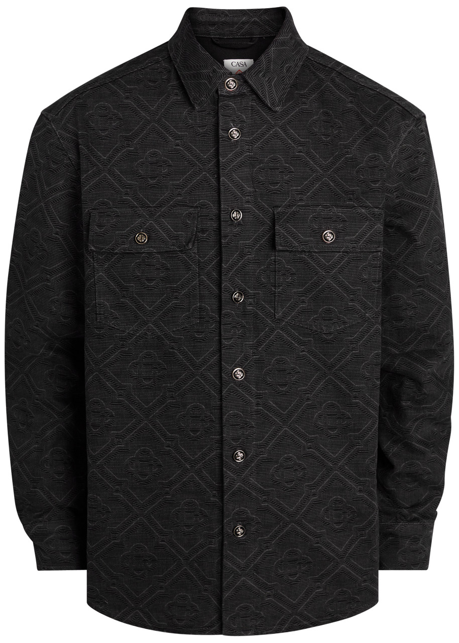 Casablanca Laser Monogram Denim Shirt – Black – M