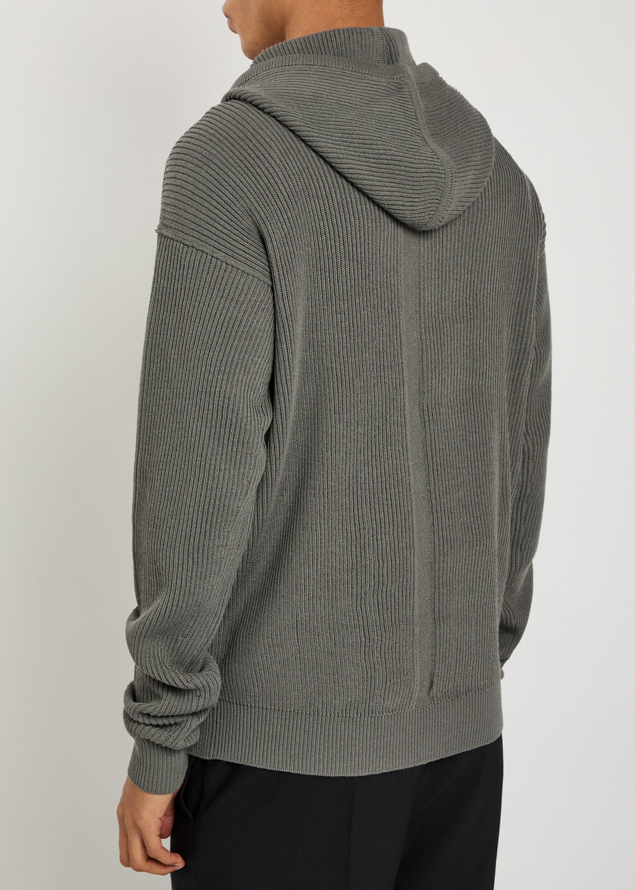  Rick Owens Hooded Wool Jumper - Brown - L 