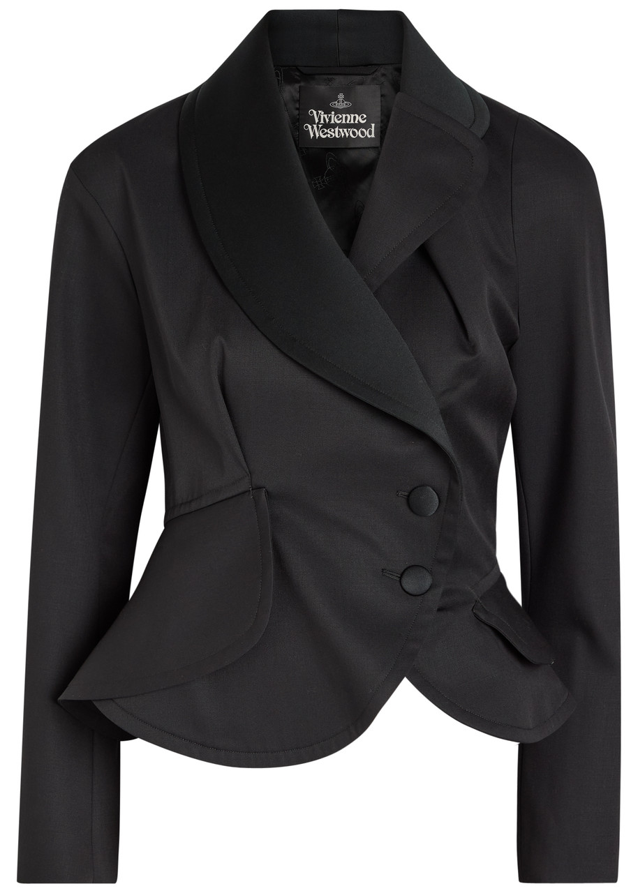 Vivienne Westwood Stormy Wool Wrap Jacket - Black - 40 (UK8 / S)
